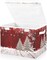 Christmas Storage Baskets Collapsible Storage Bins with Lids, Christmas Coffee Tree Red Wooden Storage Boxes Clothes Baskets for Organizing